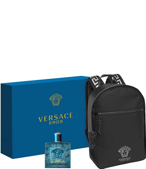 versace cologne backpack|versace aftershave with bag.